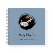 Blue Baby Boy Sonogram Ultrasound Pregnancy Book