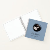 Blue Baby Boy Sonogram Ultrasound Pregnancy Book Notizblock (Innenseite)