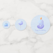 Blue Baby Boy Third Birthday Confetti Konfetti (Vorderseiten)
