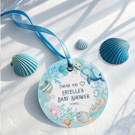Blue Baby Boy unter der Sea Baby Dusche Geschenkanhänger