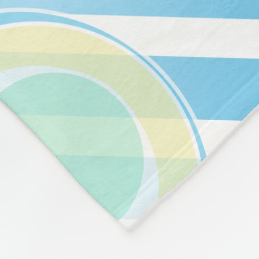 Blue Baby Boy Whale Fleecedecke (Ecke)