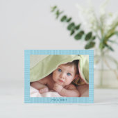 Blue Baby Boyl Ankündigung (Stehend Vorderseite)