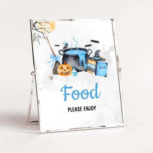 Blue Baby braut Hexenessen Schild