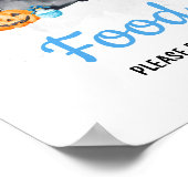 Blue Baby braut Hexenessen Schild (Ecke)
