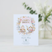 Blue Baby Brewing Tee Party Dusche Blumenbrunch (Stehend Vorderseite)