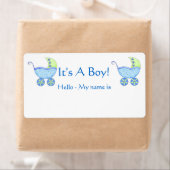 Blue Baby Buggy Es ist eine Boy Dusche Name Markie (Insitu)