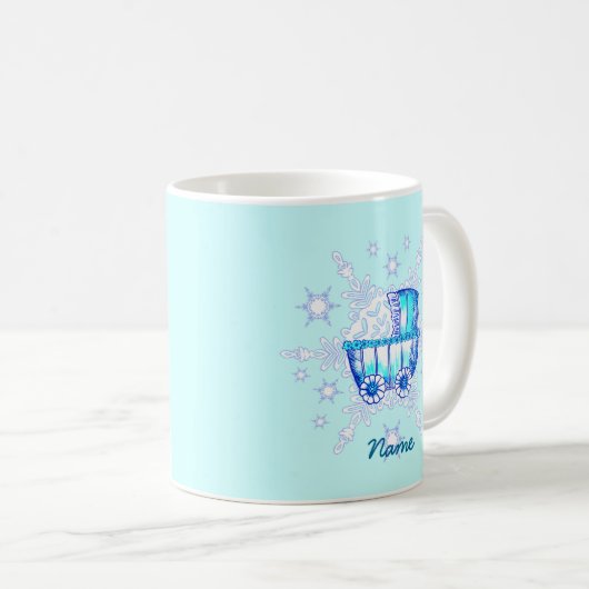 Blue Baby Buggy Tasse (VorderseiteRechts)