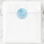 Blue Baby Carriage Sticker (Tasche)