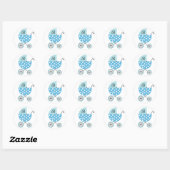 Blue Baby Carriage Stickers (Blatt)
