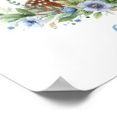 Blue Baby Deh mit Blumenreath Poster (Ecke)