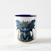 Blue Baby Dragon zweifarbige Tasse (Mittel)