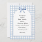 Blue Baby Dusche Einladung (Vorderseite)