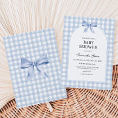 Blue Baby Dusche Einladung