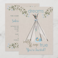 Blue Baby Dusche für Boys Boho DreamCatcher Tipi