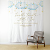 Blue Baby Dusche Hintergrund, Twinkle Little Star Wandteppich (Beispiel)