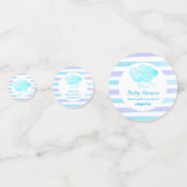 Blue Baby Dusche Niedliche Cloud Table Confetti Konfetti (Vorderseiten)