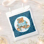 Blue Baby Dusche Oh Boy Teddy Bear Geschenktütchen (Ausgeschnitten)