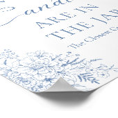 Blue Baby Dusche schätzt wie viele Candies Poster (Ecke)