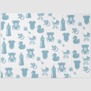 Blue Baby Dusche Seidenpapier