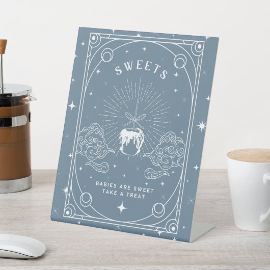 Blue Baby Dusche Sweet Dessert Table Sockelschild (In SItu)