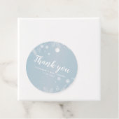 Blue Baby Dusche Winter Snowflake Boy Danke Geschenkanhänger (Beispiel)