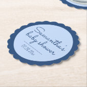 Blue Baby Duschkabine Untersetzer (angewinkelt)