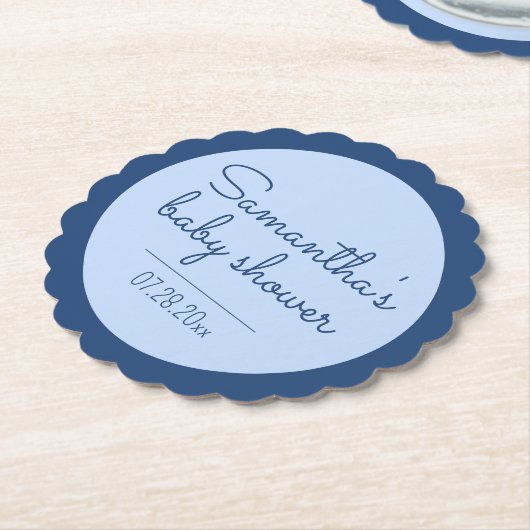 Blue Baby Duschkabine Untersetzer (angewinkelt)