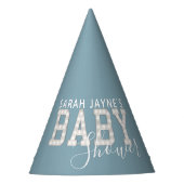 Blue Baby Duschpapier Party Hats Partyhütchen (Vorderseite)