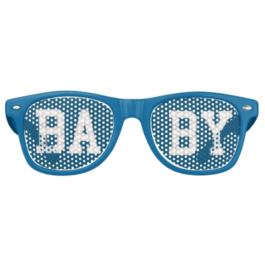 Blue Baby Duwer Party Sonnenbrille (Vorderseite)