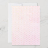 Blue Baby Elephant Butterfly Dots Baby Dusche Einladung (Rückseite)