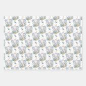 Blue Baby Elephant Geschenkpapier Set (Vorderseite)