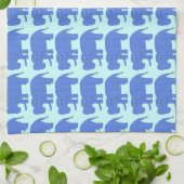 Blue Baby Elephant Handtuch (Gefaltet)