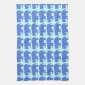 Blue Baby Elephant Handtuch (Vertikal)