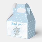 Blue Baby Elephant Little Peanut Baby Dusche Geschenkschachtel (Vorderseite)
