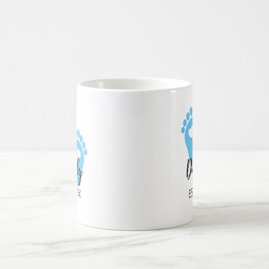 Blue Baby Feed New Dad Baby Boy Kaffeetasse (Mittel)