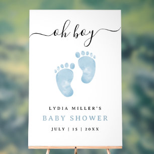 Blue Baby Feet Baby Dusche Begrüßung Baby Baby Boy Acrylschild