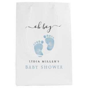 Blue Baby Feet Baby Dusche Begrüßungs Baby Boy Mittlere Geschenktüte