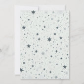 Blue Baby High Tops Baby Dusche Einladung (Rückseite)