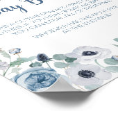 Blue Baby in Bloom Baby Dusche Sage Baby nicht Poster (Ecke)