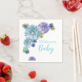 Blue Baby in Bloom Brunch Dusche Serviette (Beispiel)