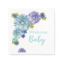 Blue Baby in Bloom Brunch Dusche