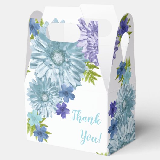 Blue Baby in Bloom Brunch Dusche Vielen Dank Geschenkschachtel (Geöffnet)