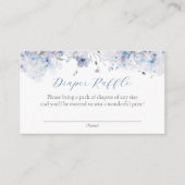 Blue Baby in Bloom Diaper Raffle Ticket Begleitkarte (Vorderseite)