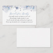Blue Baby in Bloom Library Request Enclosure Card Begleitkarte (Vorne/Hinten)