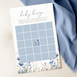 Blue Baby in Bloom Wildblume Baby Bingo Game