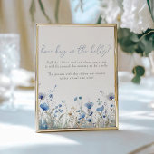 Blue Baby in Bloom Wildblume Bauch Guessing Game Poster