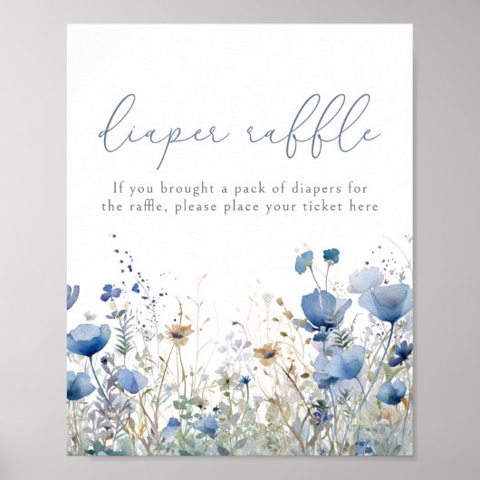 Blue Baby in Blütenblütenblütenblütenblütenblütens Poster (Vorne)