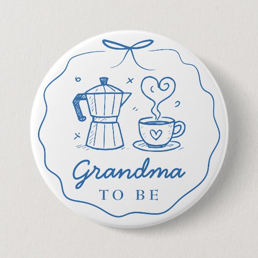 Blue Baby Is Brewing Oma wird Button (Vorderseite)