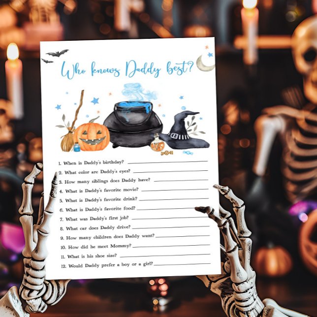 Blue Baby ist Brewing Who kennt Daddy Best Game (Baby is Brewing Baby Shower Who knows Daddy Best Game)