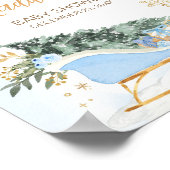 Blue Baby It's Cold Outside Willkommen Poster (Ecke)